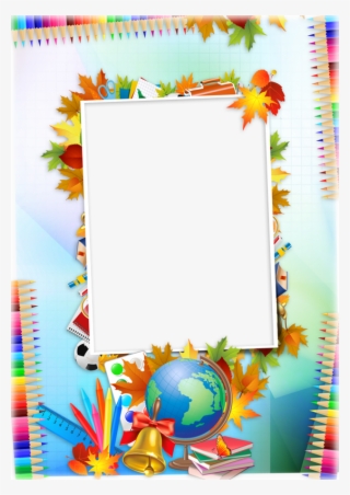 Crayon Border Png For Kids - Cadre Png Ecole
