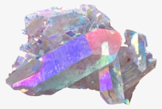 Crystal Holographic Grunge Tumblr Pale Png Pngedit - Metal Coated Crystal