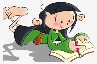 Kuki Writting Something - Writing
