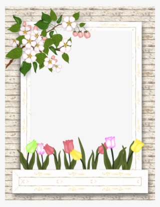 Borders For Paper, Borders And Frames, Papo, Apple - Tulip Frame Png