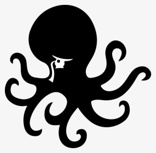 Octopus Png Black - Octopus Logo Png