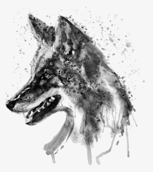 Bleed Area May Not Be Visible - Coyote Black And White