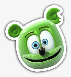 Gummibär Character Head Sticker - Gummy Bear Song Cake