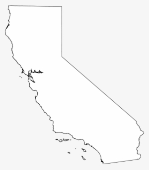 Map Of California Outline - Transparent Outline Of California