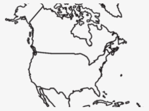 Map Of The Usa Clipart Outline - Printable North America Blank Map