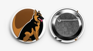 German Shepherd Stickers & Buttons - Autism Awareness Buttons