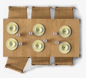 Markor Table And Harald Chairs Top - Table Top View Png