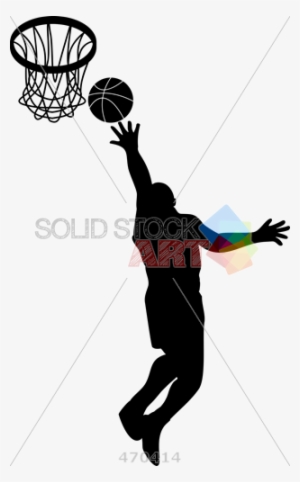 Stock Illustration Of Cartoon Illustration Of Basketball - Basketball Lay Up Drawing