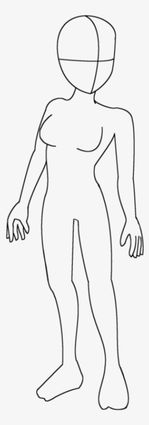Gallery Girl Anime Body Base Drawings Art Gallery Png - Human