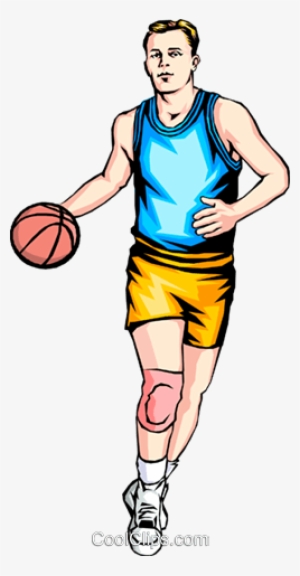 Man Playing Basketball Royalty Free Vector Clip Art - Man Playing Basketball Clipart
