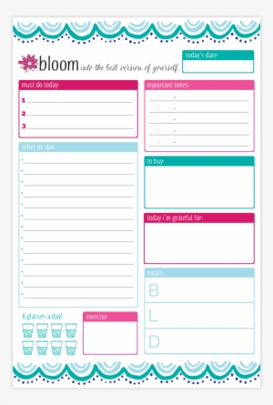 Lifestyle Watercolor Aztec V=1538328140 - Bloom Daily Planners Teal Daily Planning System Pad