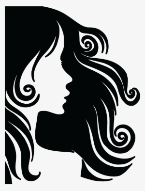 Free Clipart Of A Profiled Woman With Long Hair - Journal: 160 Page Lined Journal/notebook