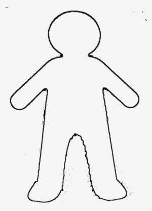 Free Human Outline Png - Template Of A Boy