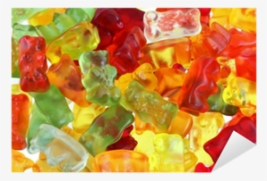 Assortment Of Colorful Fruity Gummy Bears Sticker • - Beef Gummy Bear