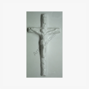 Jesus On Cross Plaster Mold - Cross Plaster Mold