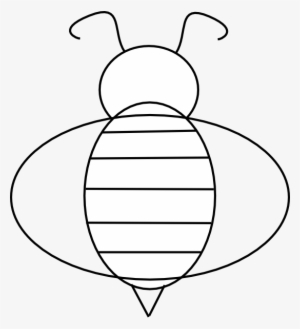 Bee Body Clipart Black And White