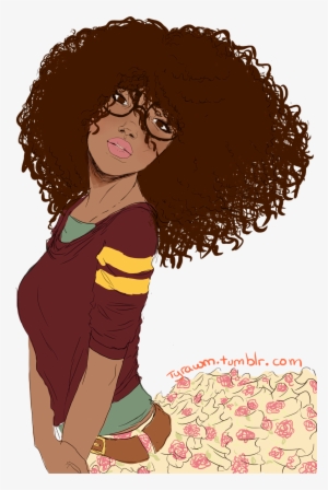 Drawn Curl Clipart - Curly Headed Girl Cartoon
