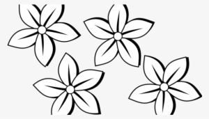 Chic Idea Outlines Of Flowers For Colouring Sunflower - Flower Black And White Png