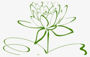 Small Lotus Flower Outline Tattoo - Lotus Png Black N White
