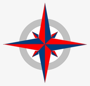 Red White And Blue Compass