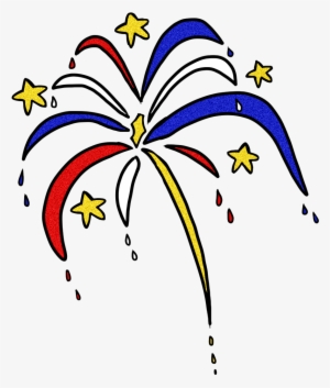 Red White Blue Fireworks Clipart - Bridgwater Carnival 2016 Dates