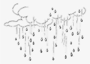 Clouds Rain Filter Aesthetic Overlay - Simple Tumblr Nature Drawings