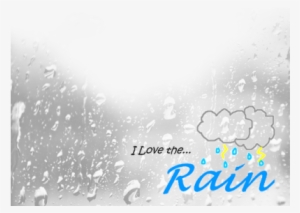 I Love The Rain - Water Drops 4 Shower Curtain