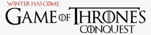 Game Of Thrones - Game Of Thrones Conquest Logo