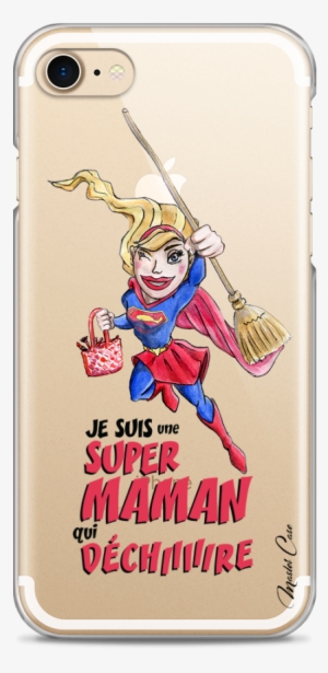 Coque Iphone 7/8 Super Maman Qui Déchire- Watercolor - Iphone