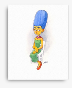 Original Marge Artwork Canvas - Cartoon