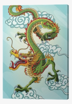 Chinese Dragon Painting Canvas Print • Pixers® • We - Traditional Chinese Dragon Painting