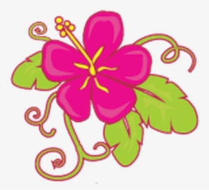 Clipart Tropical Flowers - Pink Summer Beach Clipart