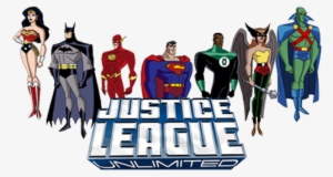 Justice League Tv Show Image With Logo And Character - Justice League Logo With Characters