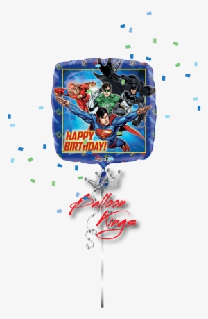 Happy Birthday Justice League - 18" Justice League Happy Birthday Balloon - Mylar Balloons