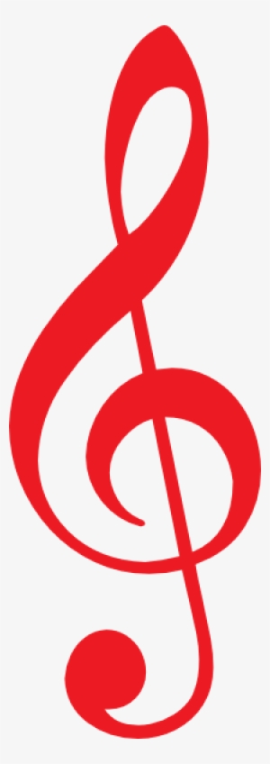 Red Clipart Music Note - Red Music Note Transparent Background