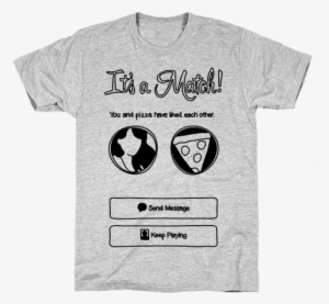 Tinder Match Pizza Mens T-shirt - Obama Shirt