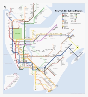 Download New York Subway Map Clipart Manhattan New