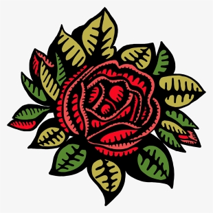 Red Rose Top View