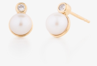 Pearl Sapphire Studs - Earrings