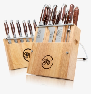 19 Piece Chef Knife Block Set ( 6 Steak Knives Included)