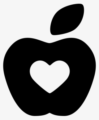 Download Png File Svg Apple With Heart Silhouette Transparent Png 810x980 Free Download On Nicepng