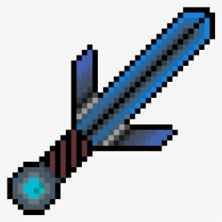Diamond Sword - Terraria Sword Pixel Art