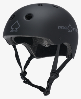 Rubber Black Helmet Classic Bike Helmet Black - Pro-tec Classic Certified Skate Helmet