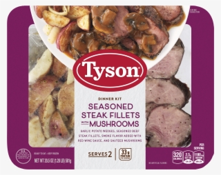 Tyson® Fully Cooked Seasoned Steak Fillets With Mushrooms - Tyson Fully Cooked Seasoned Steak Fillets With Mushrooms