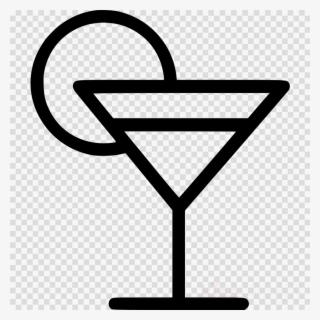 Margarita Glass Cartoon Png Clipart Martini Cocktail - Cocktail Icon Png White