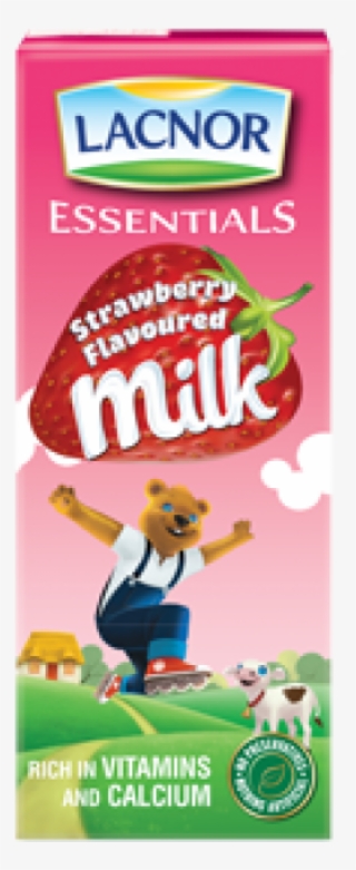 Strawberry Milk, 180ml - Lacnor Strawberry Milk 180ml