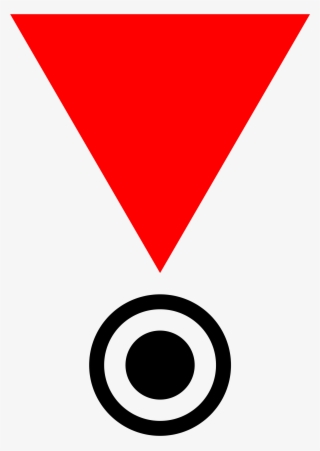 Open - Small Green Triangle Symbol