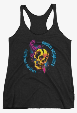 Skull & Dagger Women's Racerback Tank - Halloween Coloring Book By Adult Coloring Books