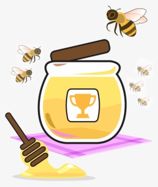 Bees And Honey Jar