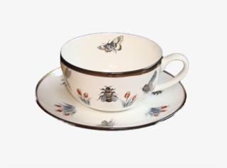 Tea Cup And Saucer Bees - Cup